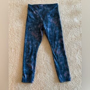 Athleta Elation 7/8 Tight Leggings Blue Purple Print Women’s XS